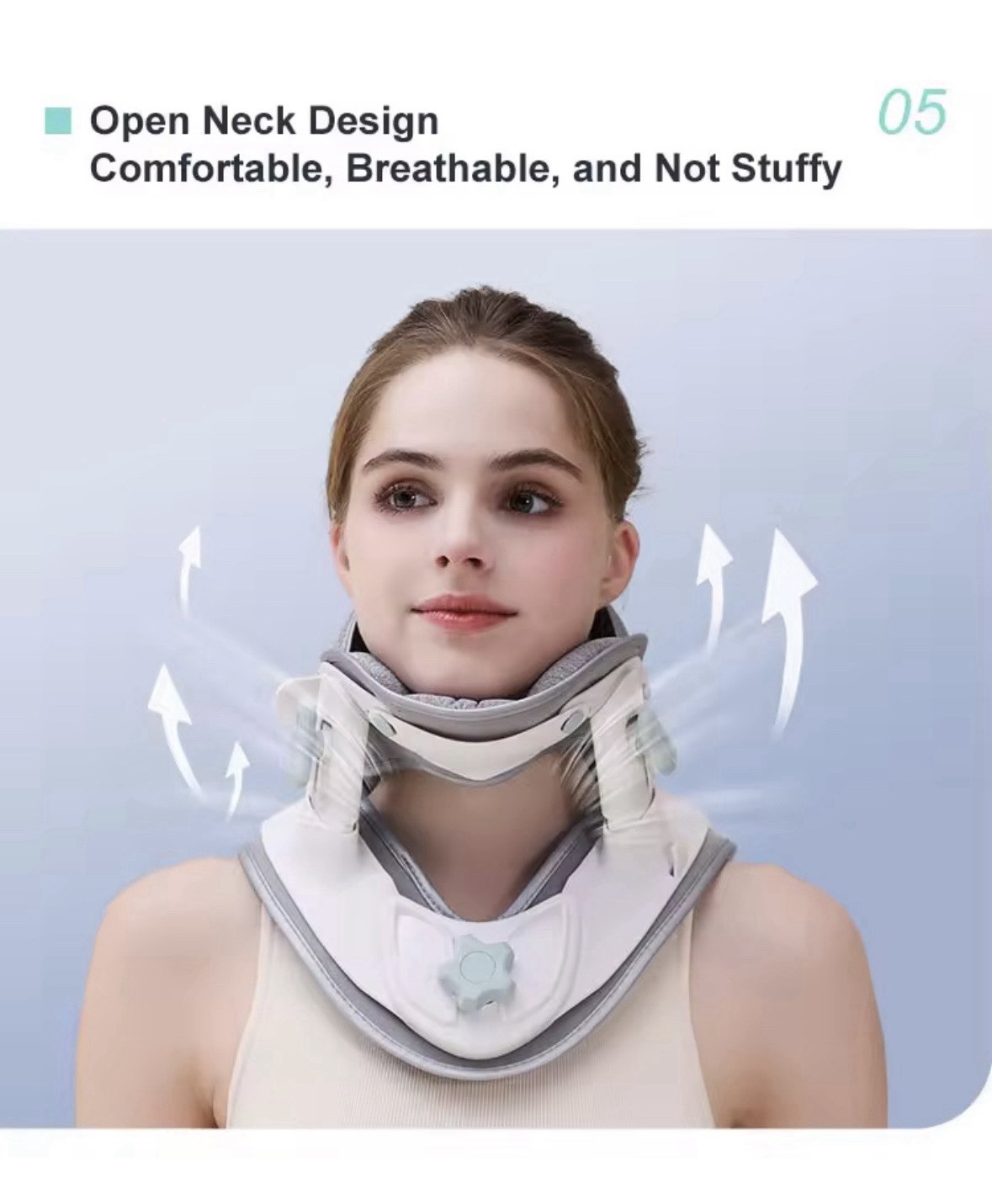 Neck Brace Support ,adjustable Cervical Stretchers , For All Neck Sizes