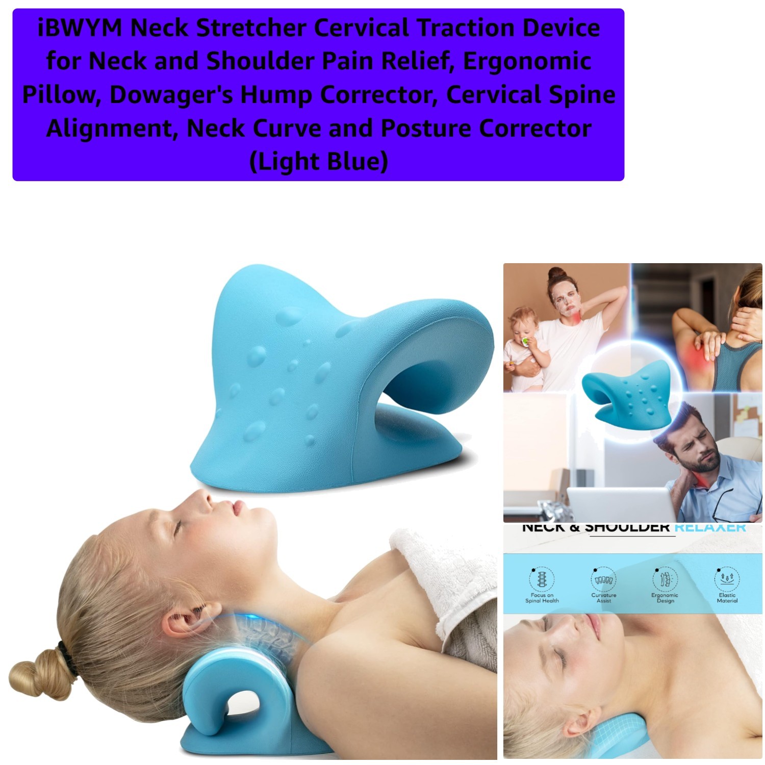 Portable Cervical Traction Wedge for Neck Pain Relief & Improved Spine Health
