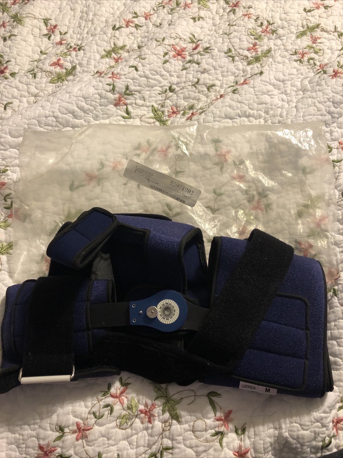 New SAMMONS PRESTON ROLYAN EZ Snap Lock Elbow Brace Medium Navy Blue 55971902