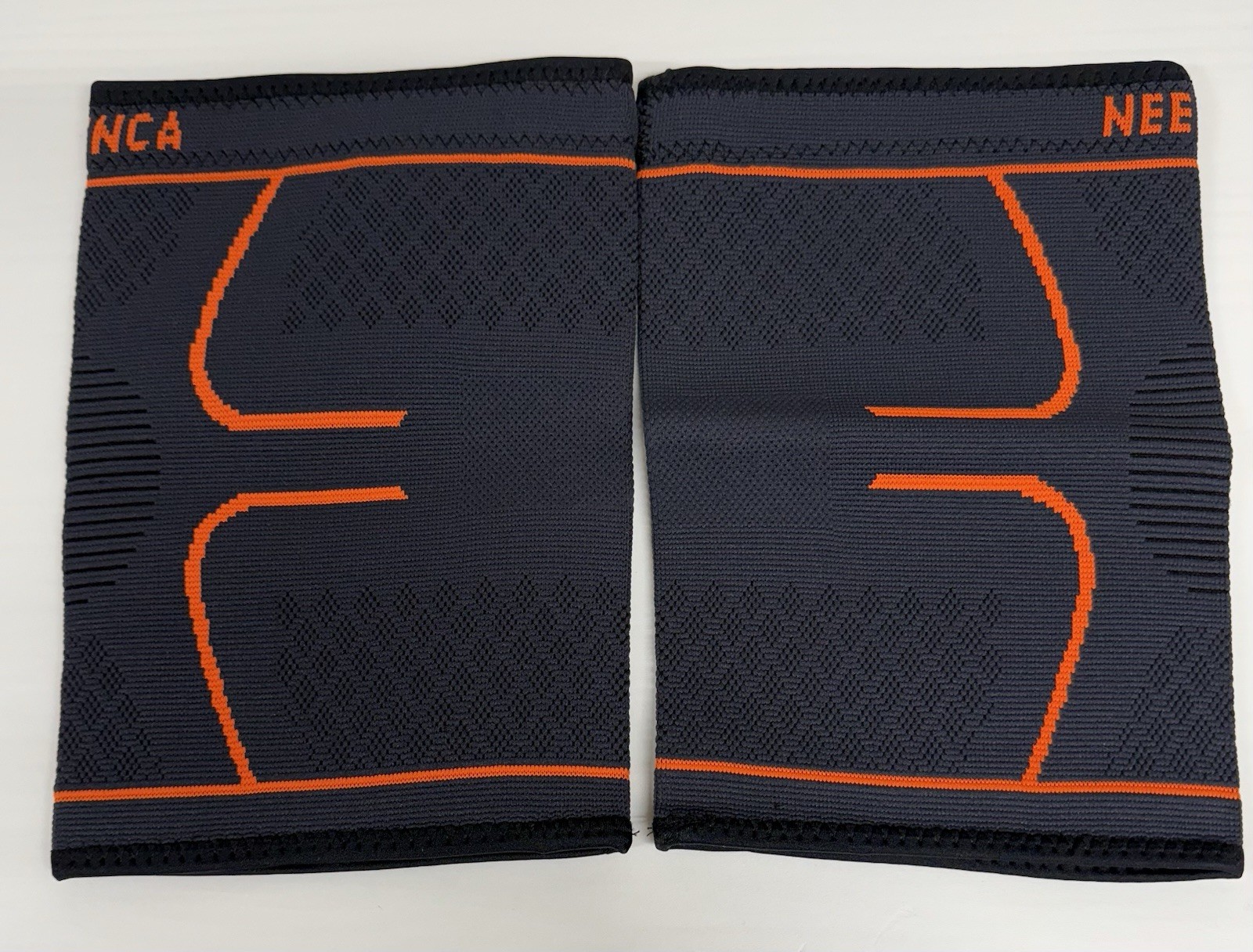 NEENCA 2 Pack Knee Brace Knee Compression Sleeve Support Orange XL 1 Pair