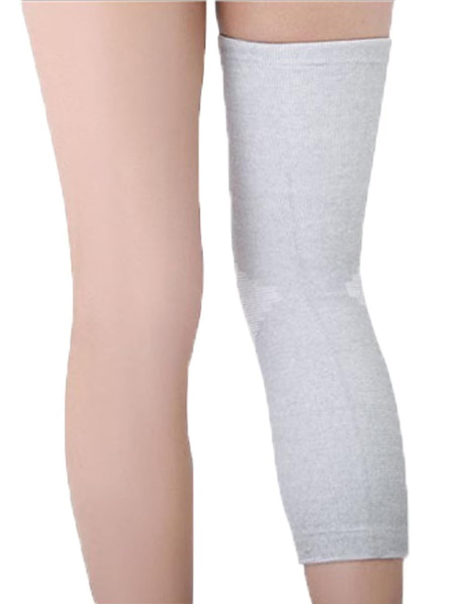 Sieafan Knee Brace – Compression Sleeve Women Men – Bamboo Medium, Gray