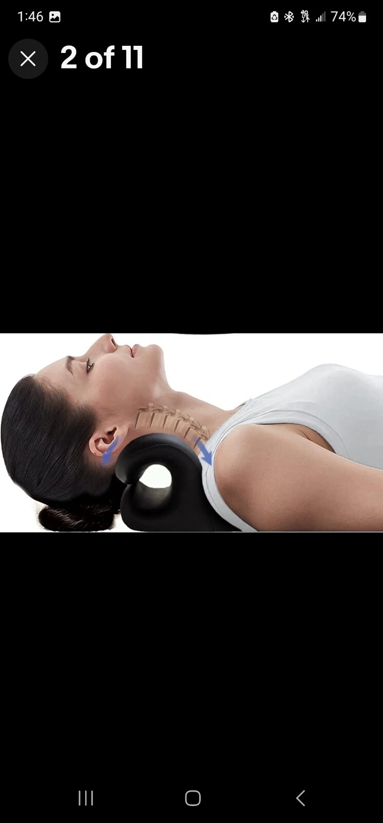 iBYWM FSA HSA Eligible Neck Stretcher Cervical Traction Device Neck and Shoulder