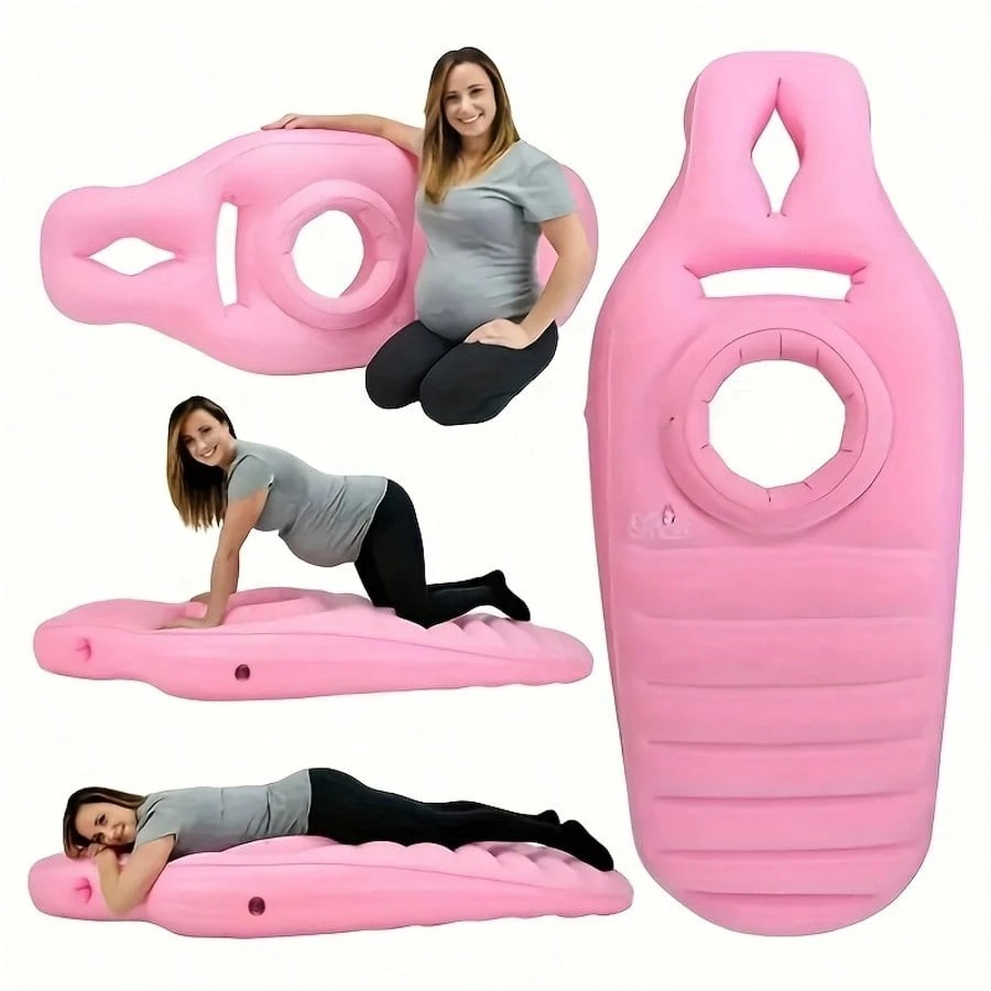 Inflatable Pregnancy Pillow Face Down Maternity Mattress Bed Belly Hole Support