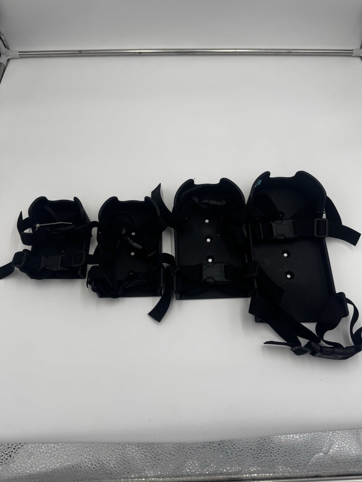 Therafin Black Plastic Shoe Holder Molded with straps