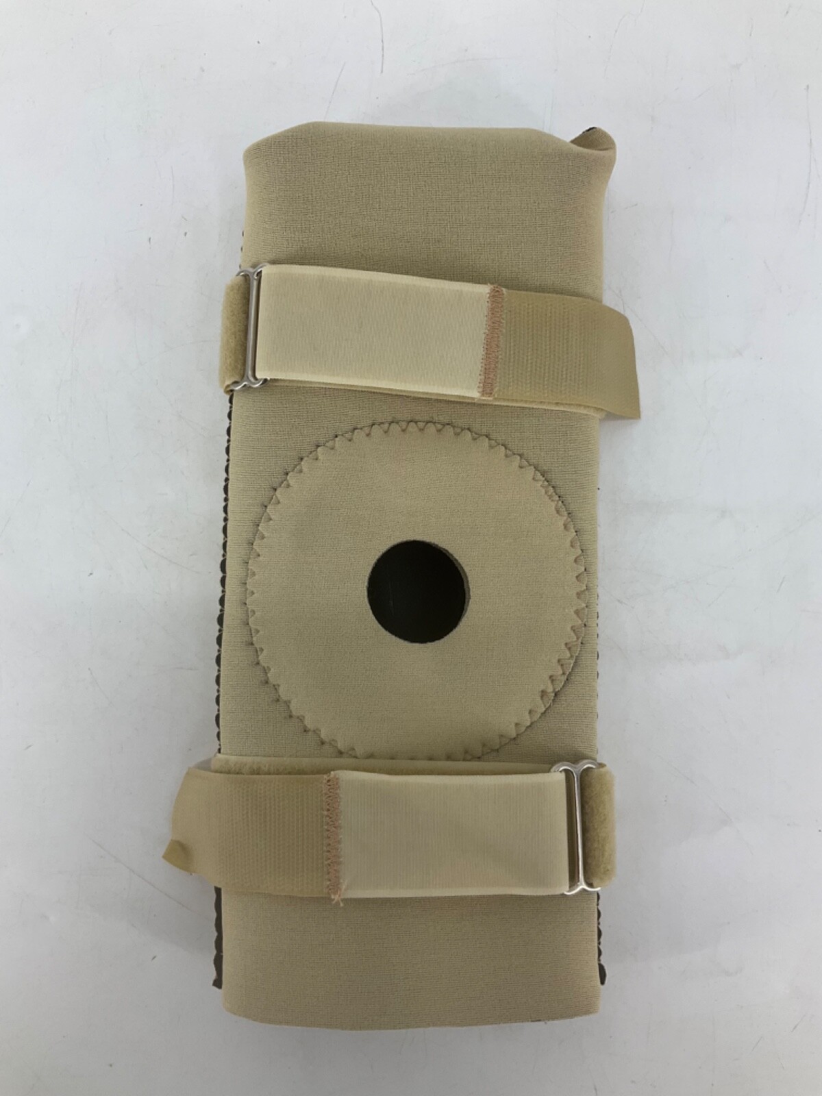 Truform Elastic Hosiery Neoprene Knee Brace with Metal Supports Tan Size Small