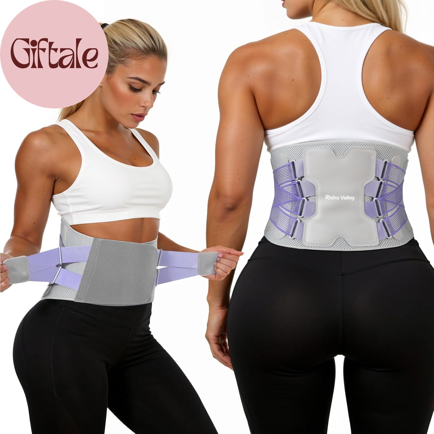 Back Brace for Women, Support Brace for Lower Back Pain Relief, Adjustable Lumba