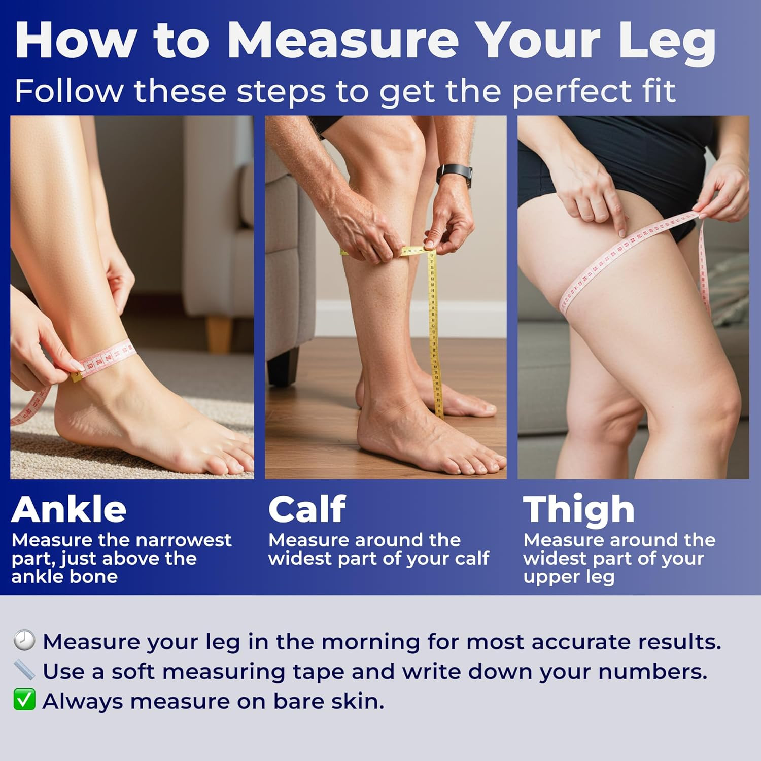 – 20-30Mmhg Graduated Support Thigh-Hi Leg Sleeves with Grip Top – Reduces Swell
