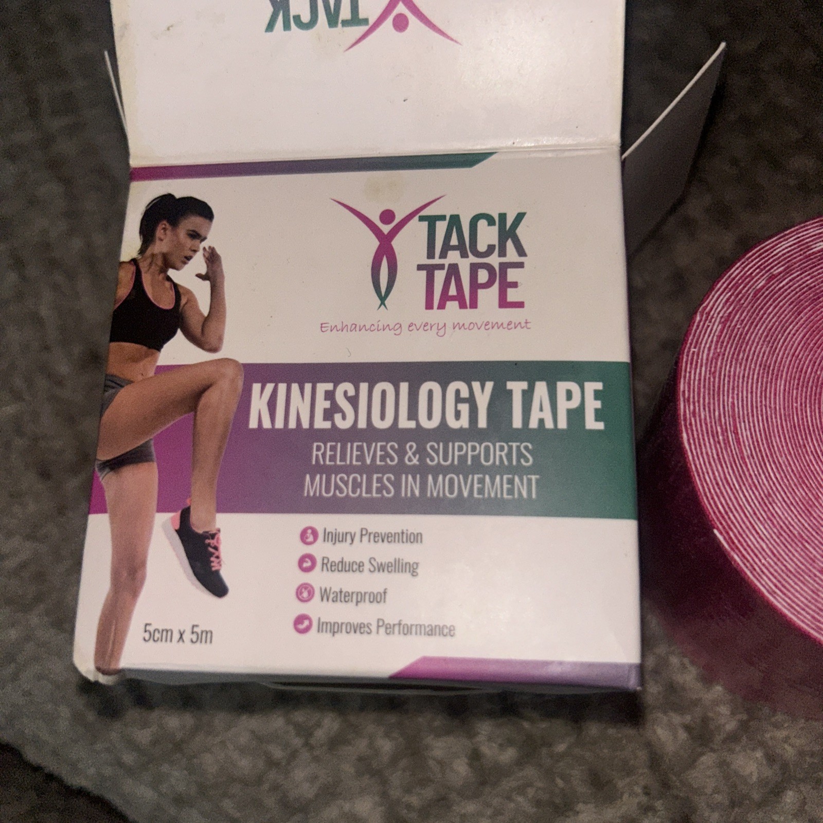 Tack Tape Kinesiology Therapeutic Tape – 5cm X 5m (42)