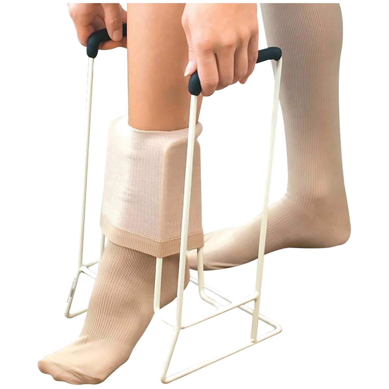 Compression Sock Applicator – Foam Handles