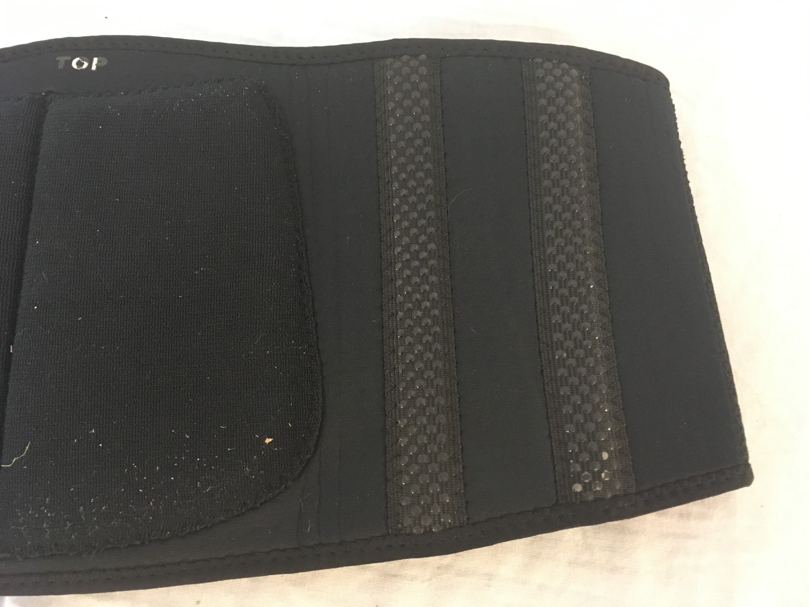 Walgreens Brand Black Large Adjustable Hook Loop Padded Back Brace Waist Belt