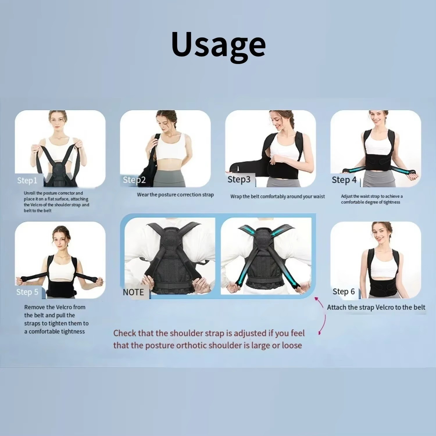Back Brace Posture Corrector Women Men Shoulder Straightener Adjustable Support