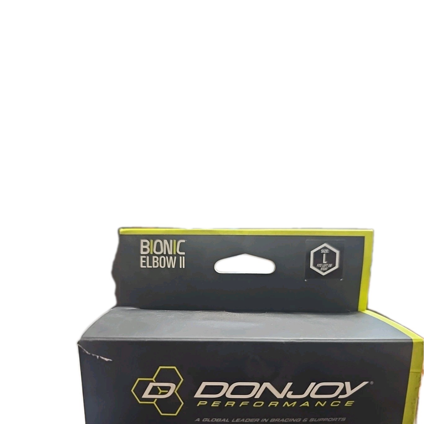 Donjoy Performance Bionic Elbow II Brace Large Maximum Hinged Support Black
