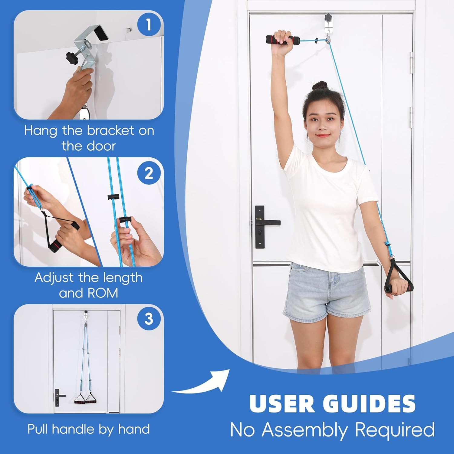 Shoulder Pulley for Physical Therapy – Shoulder Exercise Pulley With Fixe