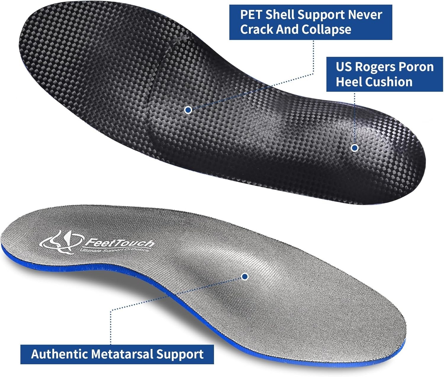 Strong Arch Support Orthotics for Metatarsalgia Mortons Neuroma,Ball of Foot…
