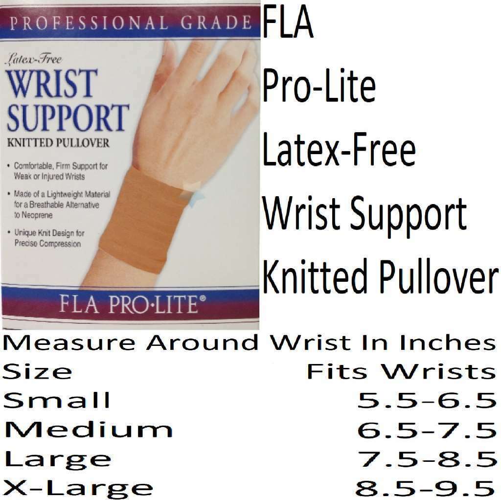 FLA Large Wrist Support Knitted Pullover Beige