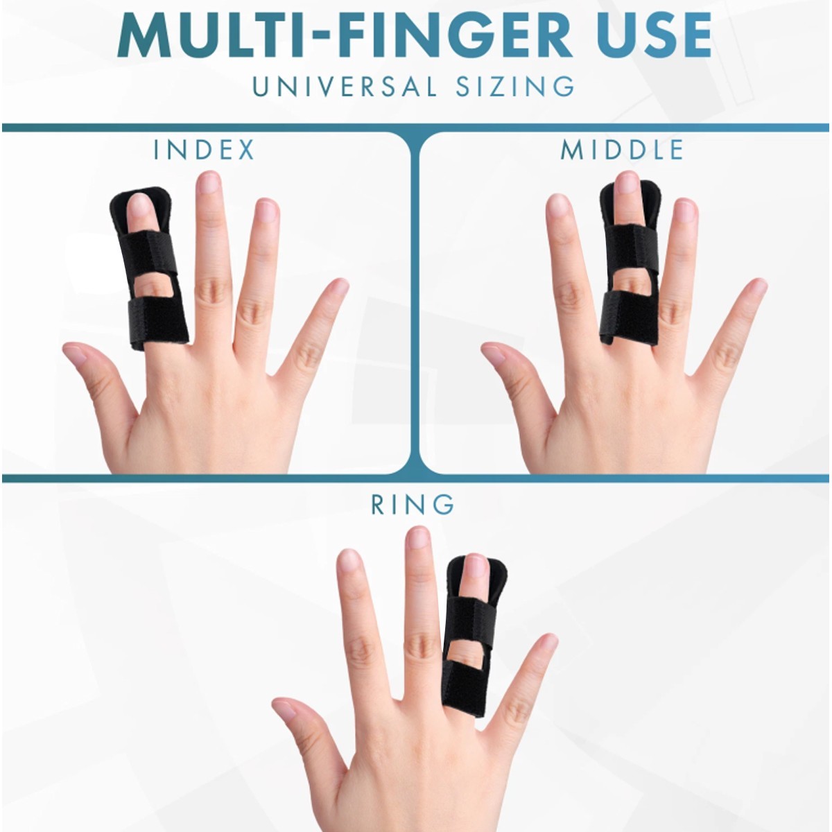 Finger Splint Support Brace Pain Relief Trigger Fixing Straightener Corrector UK