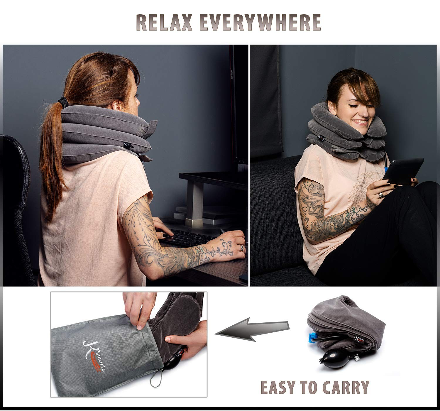Pinched Nerve Neck Stretcher Cervical Traction Device for Home Pain Treatment…