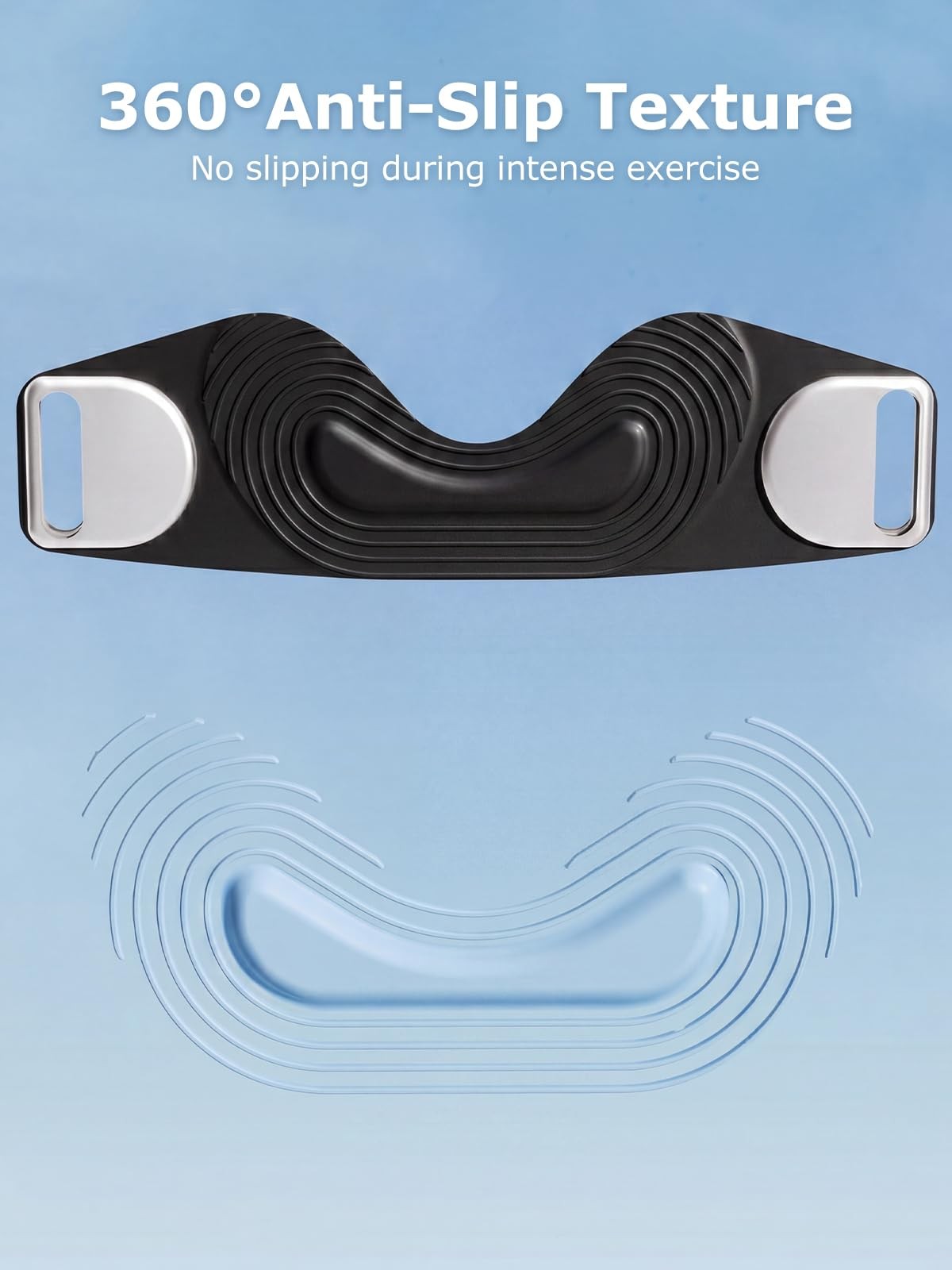 Wismee Silicone Patellar Tendon Support Strap 2 Pack, Knee Band for Sports
