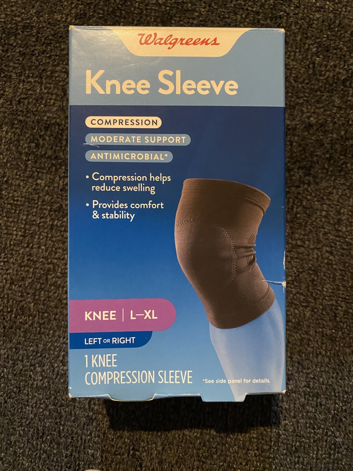 NIB Walgreen’s Compression Moderate Support Knee L-XL Sleeve