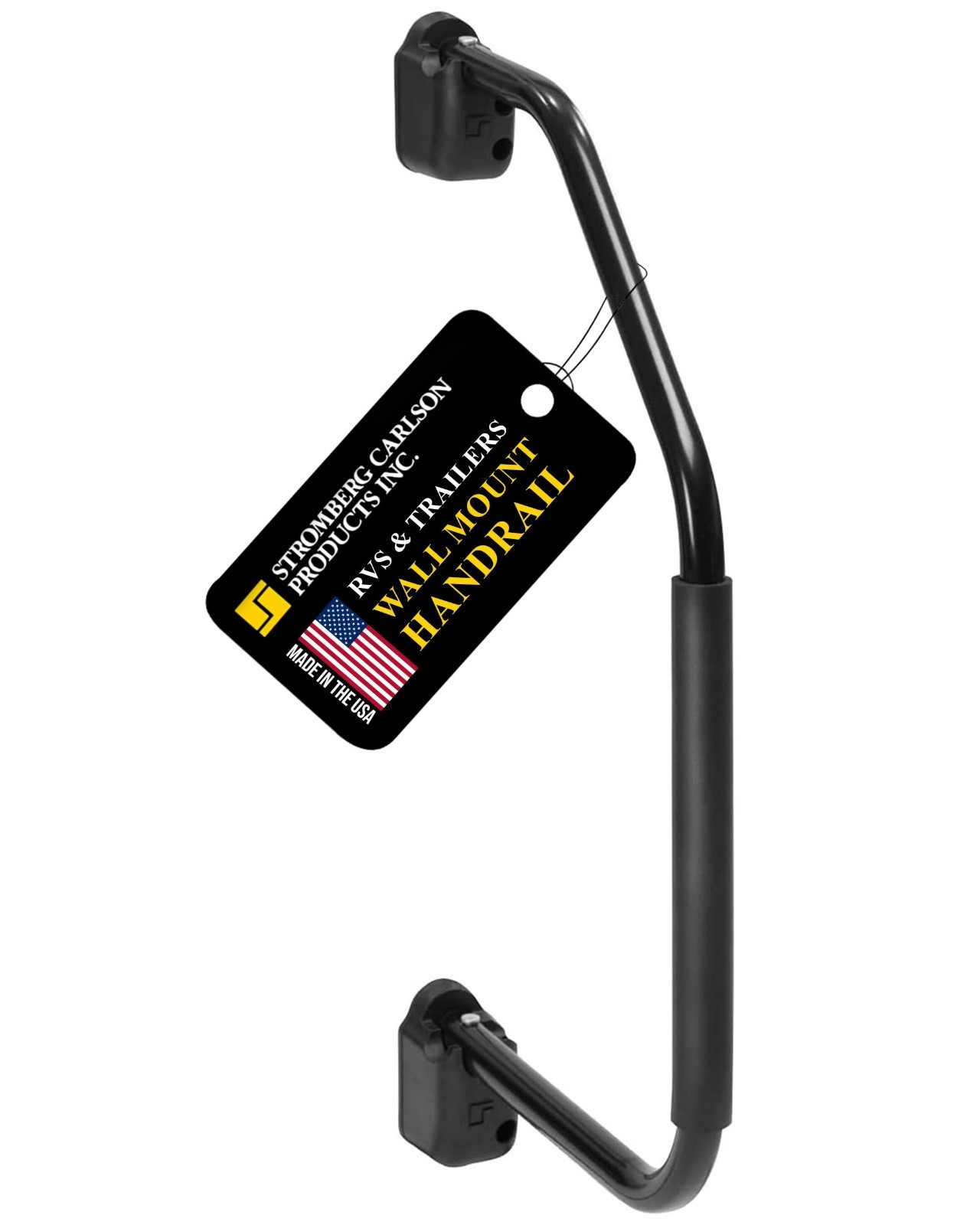 Universal Lend-A-Hand Foam Grip Handle – Black, Adjustable Support for RVs & Tra