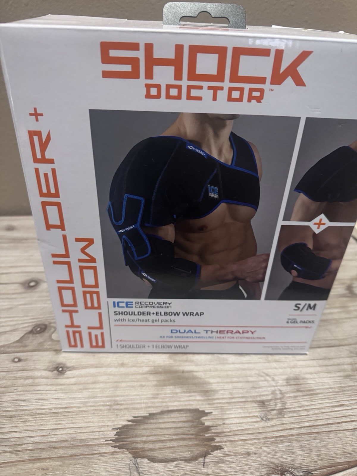 Shock Doctor Shoulder/Elbow Recovery Dual Therapy Compression Wrap