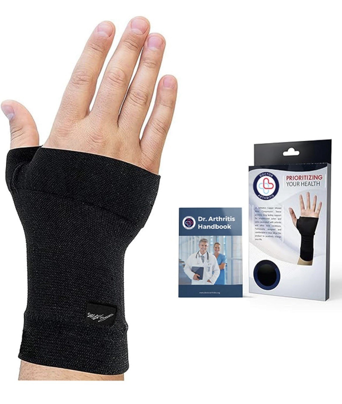 NEW Doctor Developed Carpal Tunnel Copper Wrist Sleeve & Support – Size XL