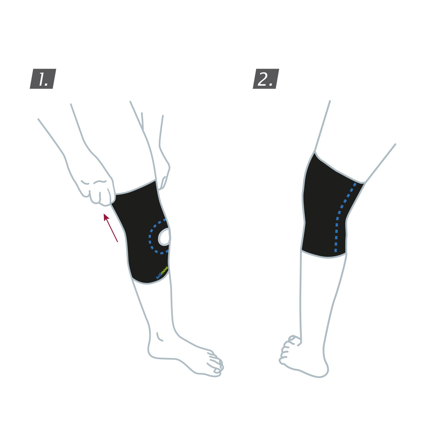 Actimove Kids Knee Support Open Patella Pediatric Navy