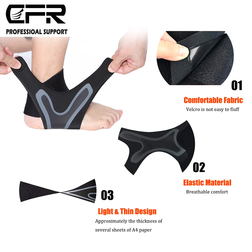 Foot Wrap Compression Sleeve Ankle Brace Support Plantar Fasciitis Pain Relief