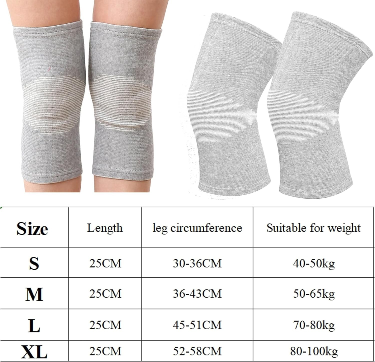 Durable Bamboo Charcoal Knee Compression Sleeve – X-Large for Optimal Comfort