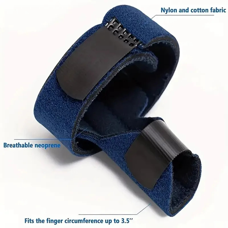 Finger Splint Adjustable Finger Support Brace With Fastening Strap For