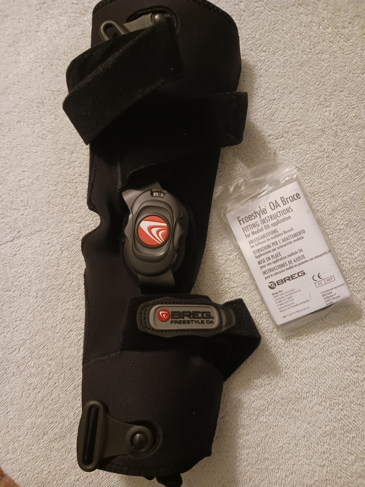 Breg Freestyle OA Medial Knee Brace – Left Leg Knee -Medium M ~