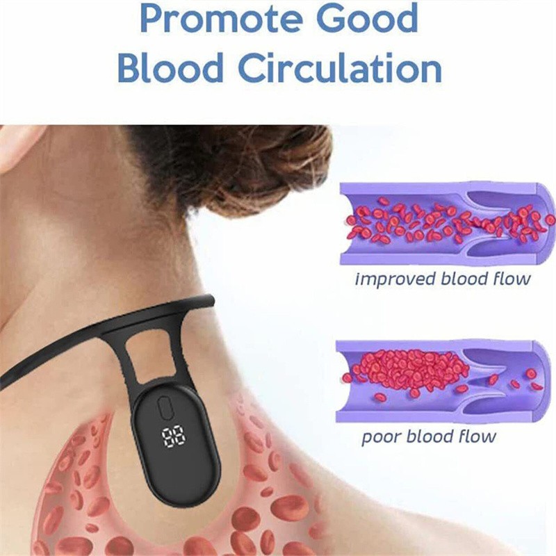 Orthosis ultrasonic portable instrument for relieving lymph and shaping neck