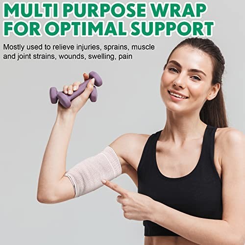 20 Pack 3″ Elastic Bandage Wraps with Self Closure – Stretchable Compression for
