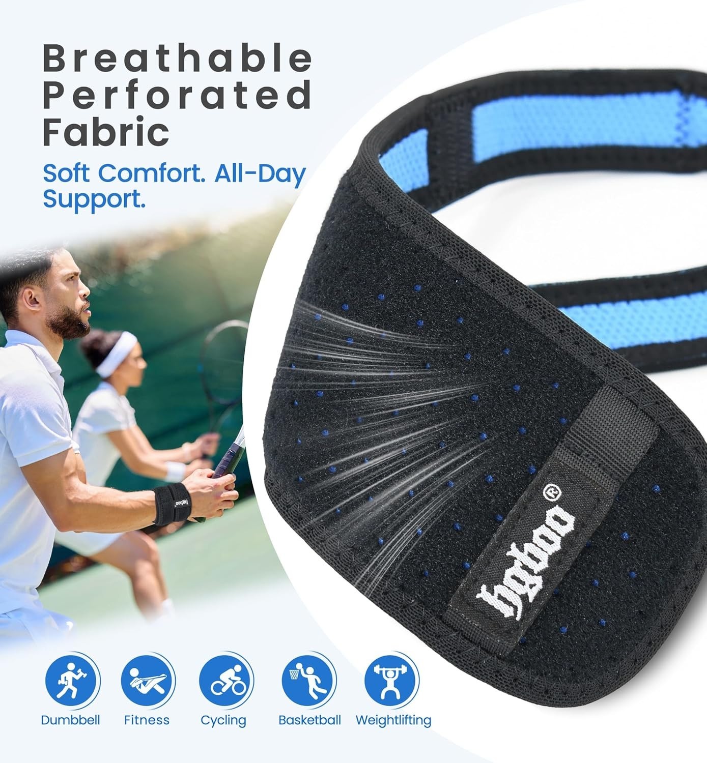 Breathable TFCC Wrist Support – 2-Pack Adjustable Straps for Sports & Daily Use