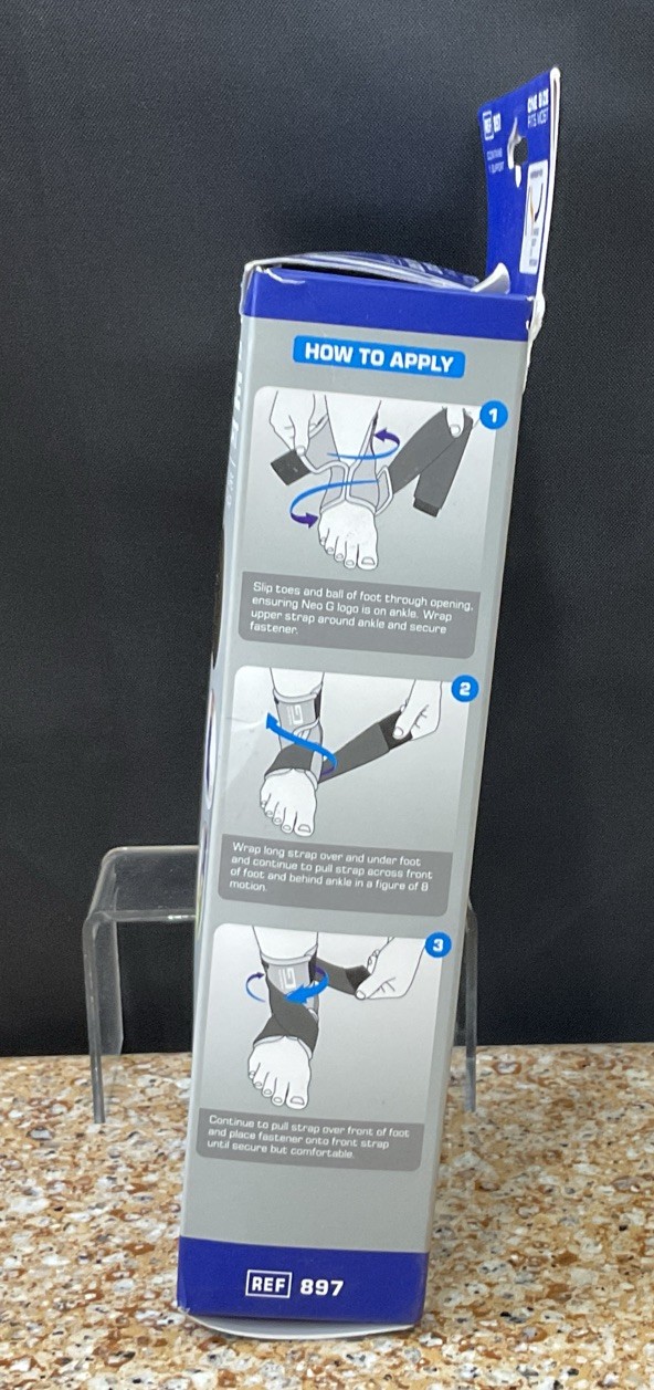 Neo G Stabilized Ankle Support w Figure Of 8 Straps Class 1 Medical Device*READ*