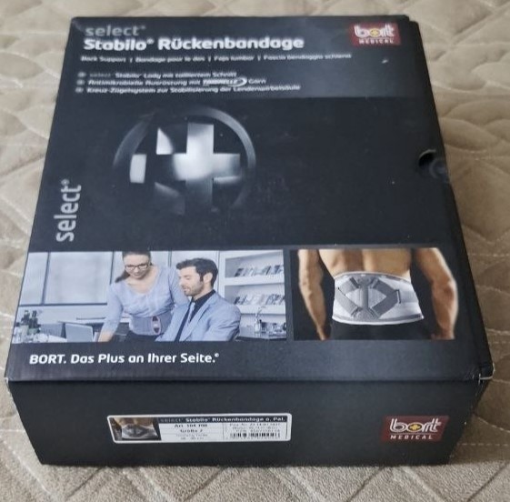 Bort Select Stabilo Lumbar Support Brace Size 2 (80-90cm) Orthopedic Back Suppor