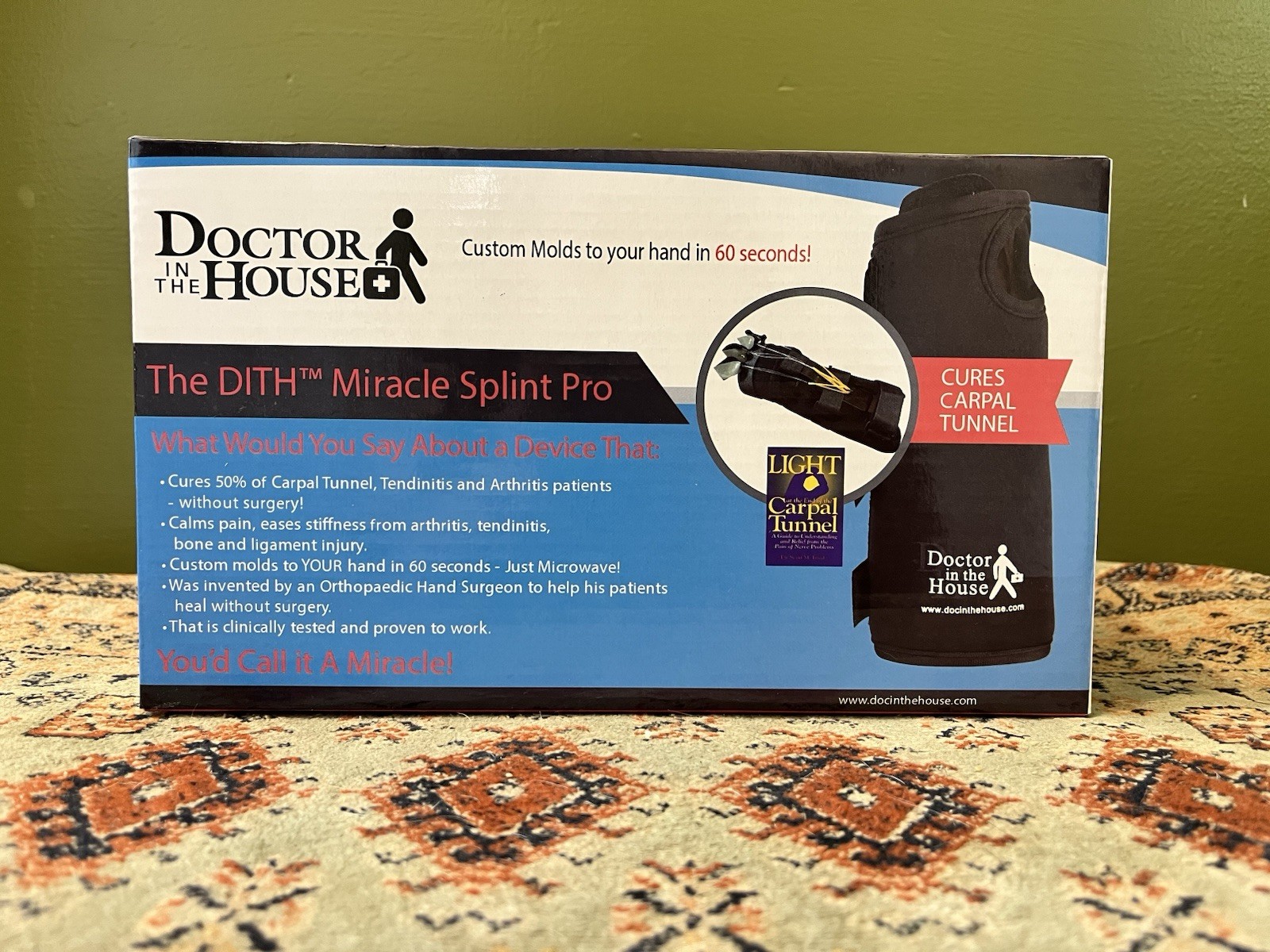 Doctor In The House DITH Miracle Splint Pro For Carpal Tunnel Wrist Splint