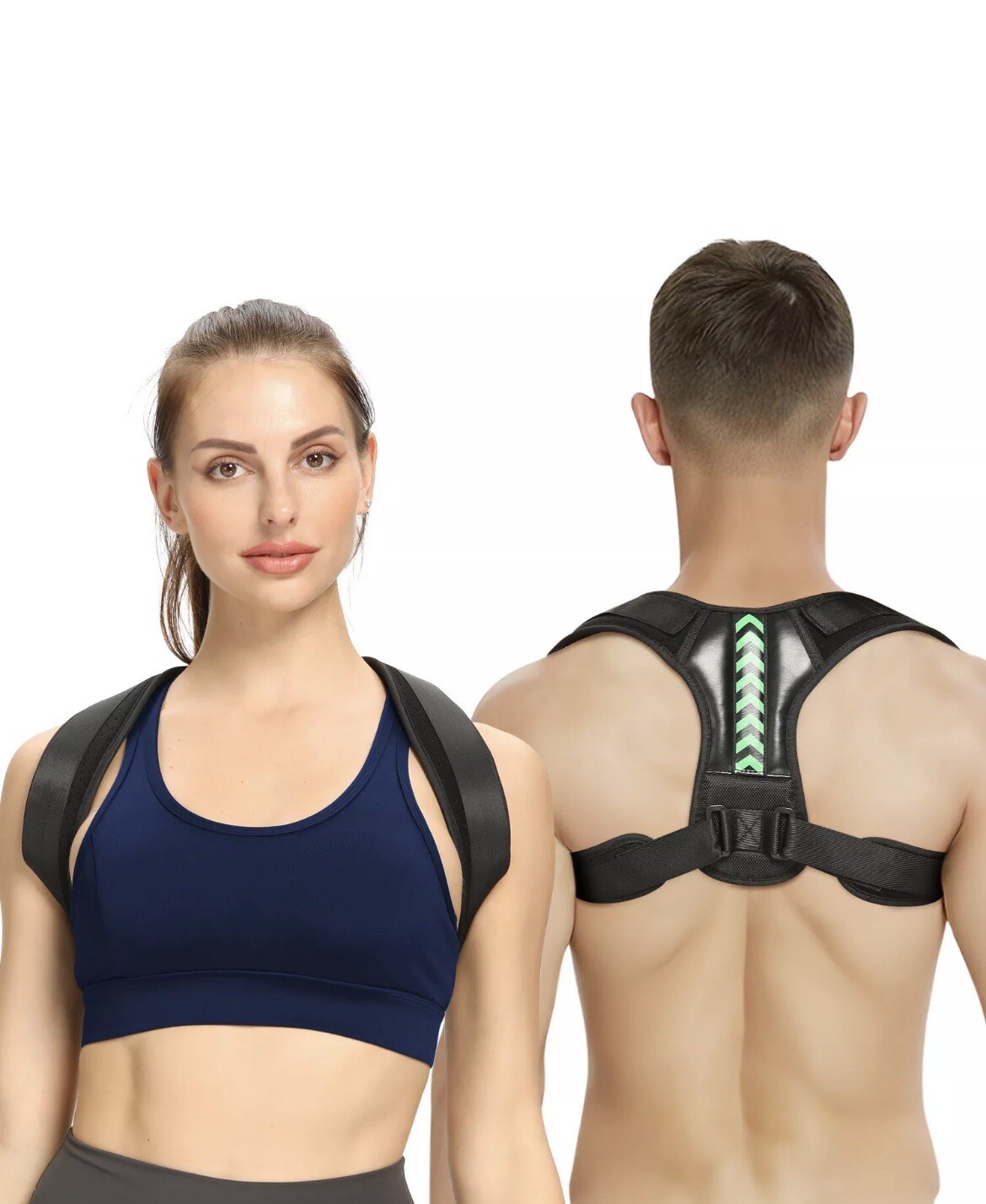 Men Women Adjustable Posture Corrector Back Straightener Support Shoulder Brace