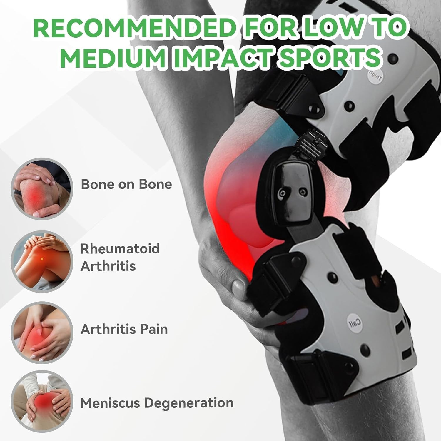Orthomen OA Unloader Knee Brace, Adjustable Metal Medial: Only Box shows wears.