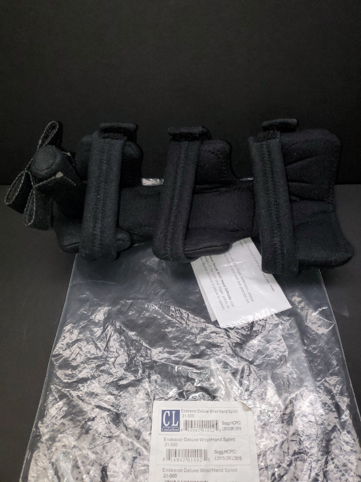 CL Comfortland premium Wrist Hand Splint One Size 31-500 L3915/L3916 NEW