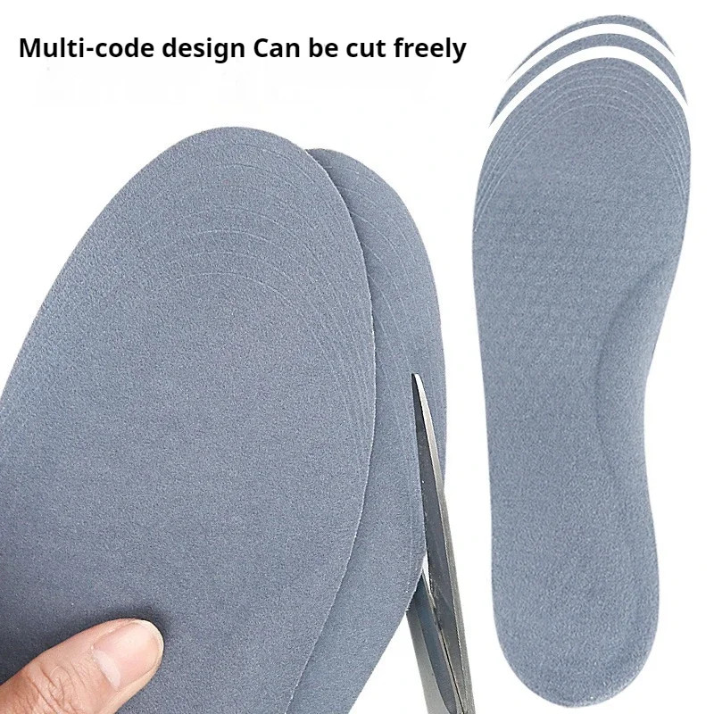 Silicone Gel Soft Insoles Outdoor Sports Running Insole Elastic Shock-absorbing