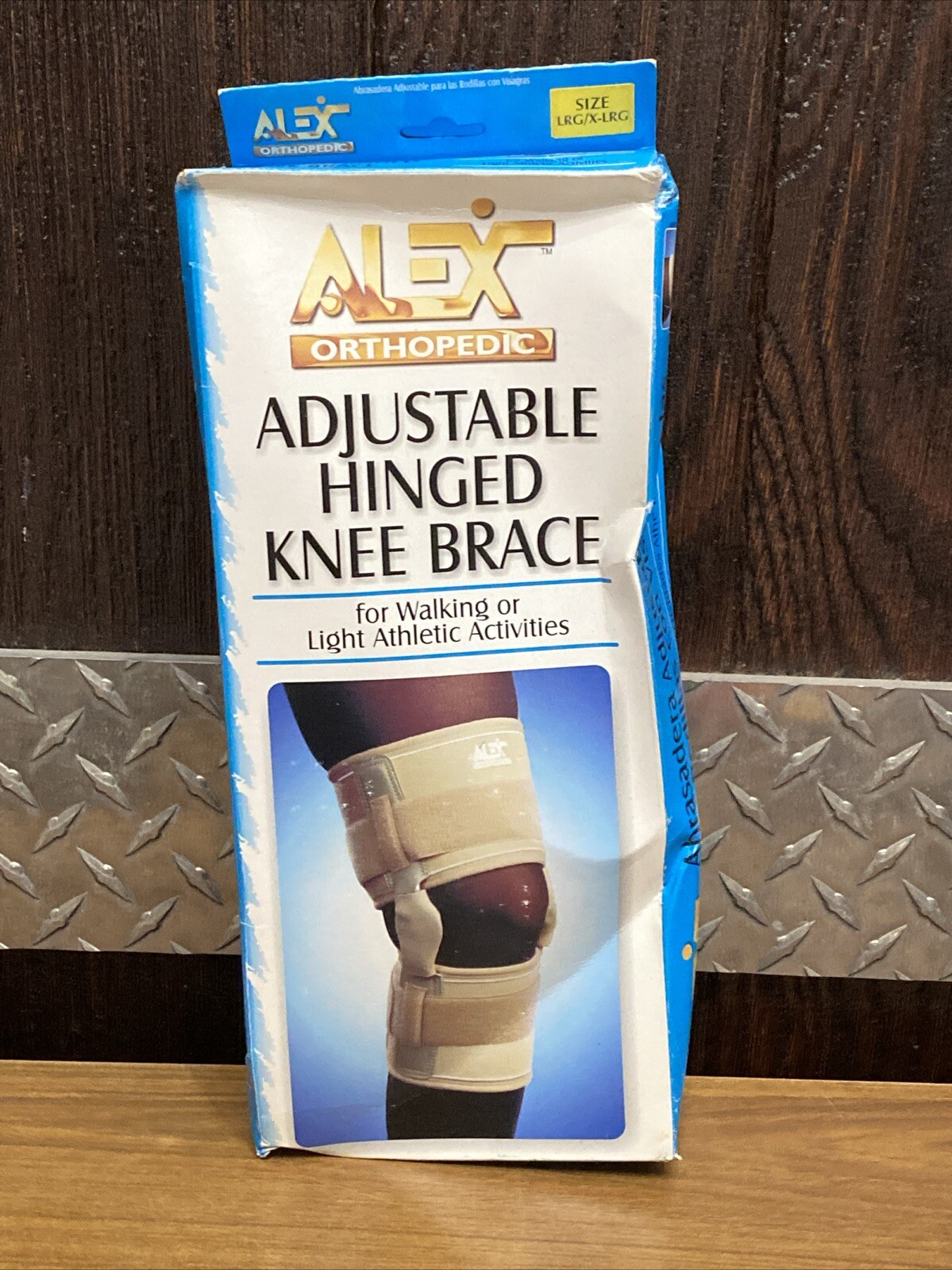 Alex Orthopedic Adjustable Hinged Knee Brace Large/extra Large Beige Color