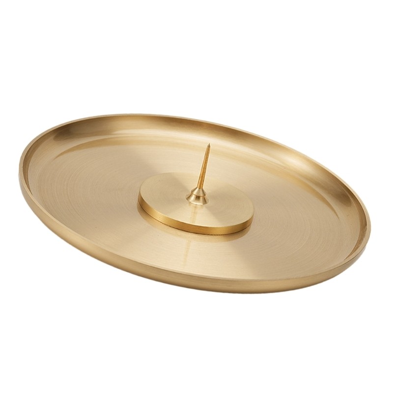 Elegant Brass Incenses Burners Base Round Shape for Sophisticated Decoration