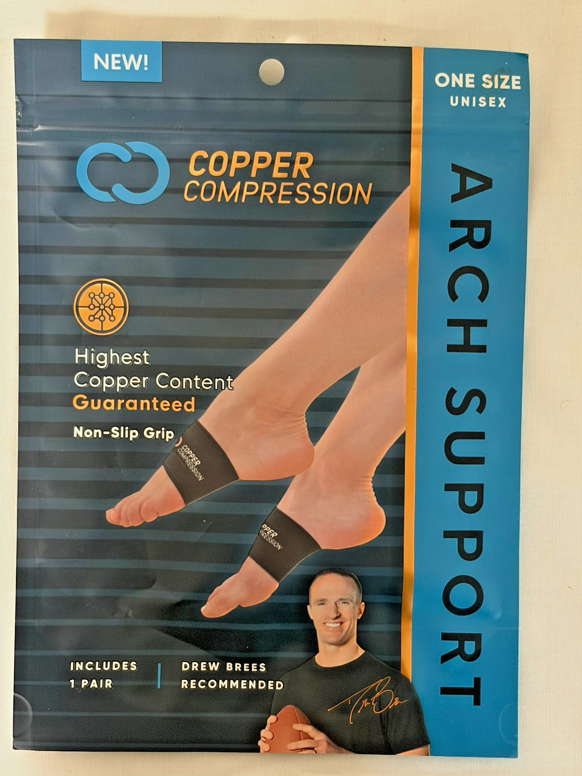 Maximum Copper Advantage (Arch Support) Copper Compression Non-Slip Grip – NEW