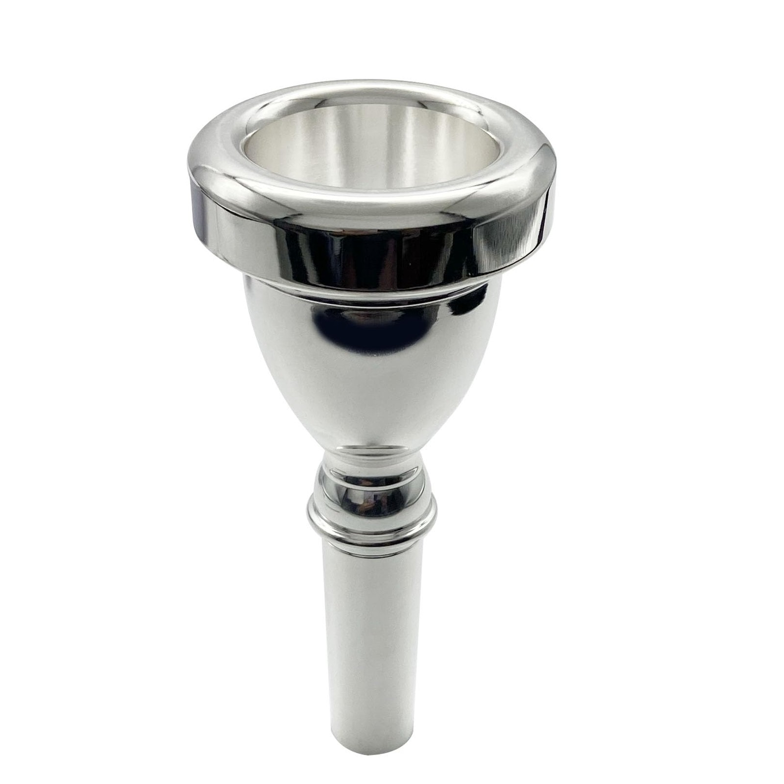 Silver Plated Tuba Mouthpiece Size 22 Superior Sound Quality Durable Instrument