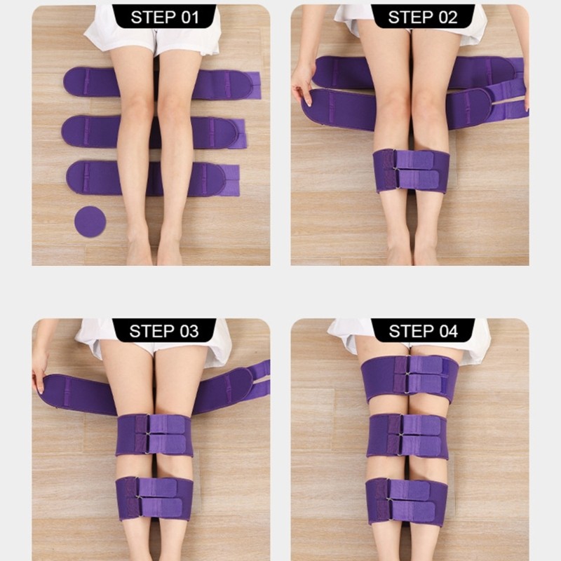 XO Leg Alignment Support Bands Adjustable Compression Straps For Comfortable Fit