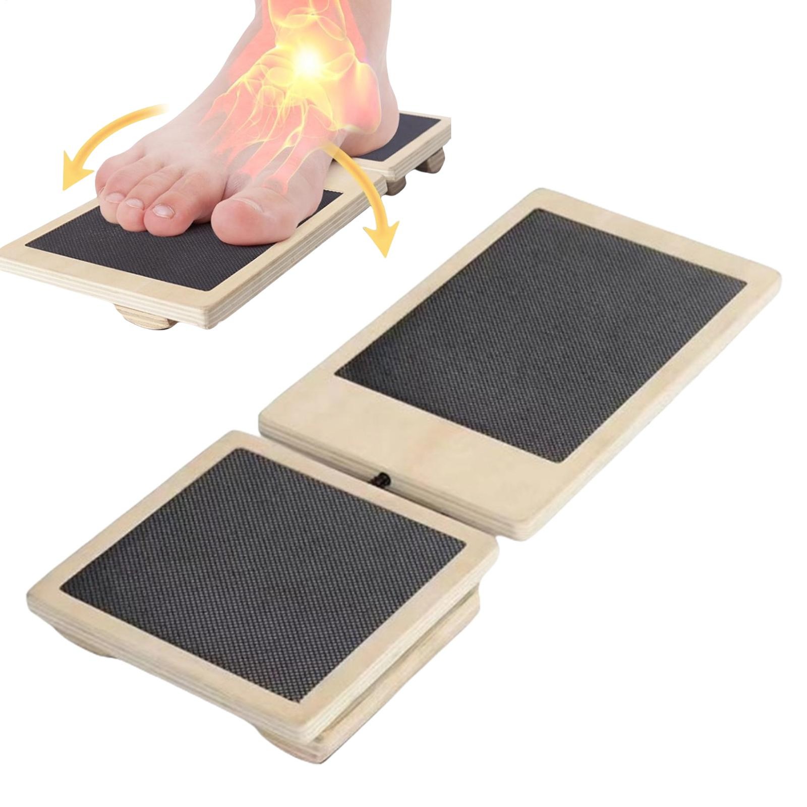 Single Leg Balance Board Wooden Ankle Foot Strengthener Trainer Balance Training