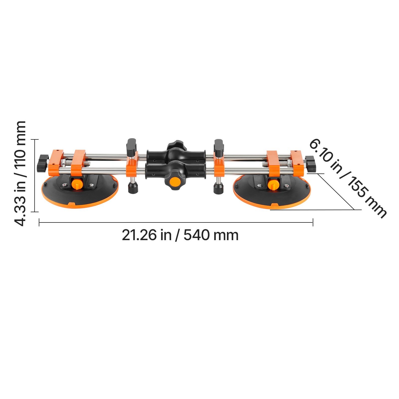 Seamless Seam Setter, 2 Packs Granite Seam Setter with 6 in Vacuum Suction Cups