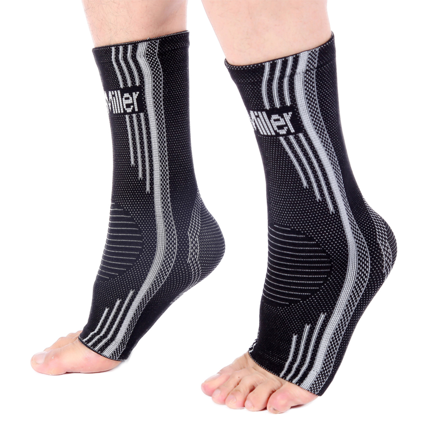 Doc Miller Ankle Compression Sock Brace Sleeve Plantar Fasciitis Tendonitis Spur