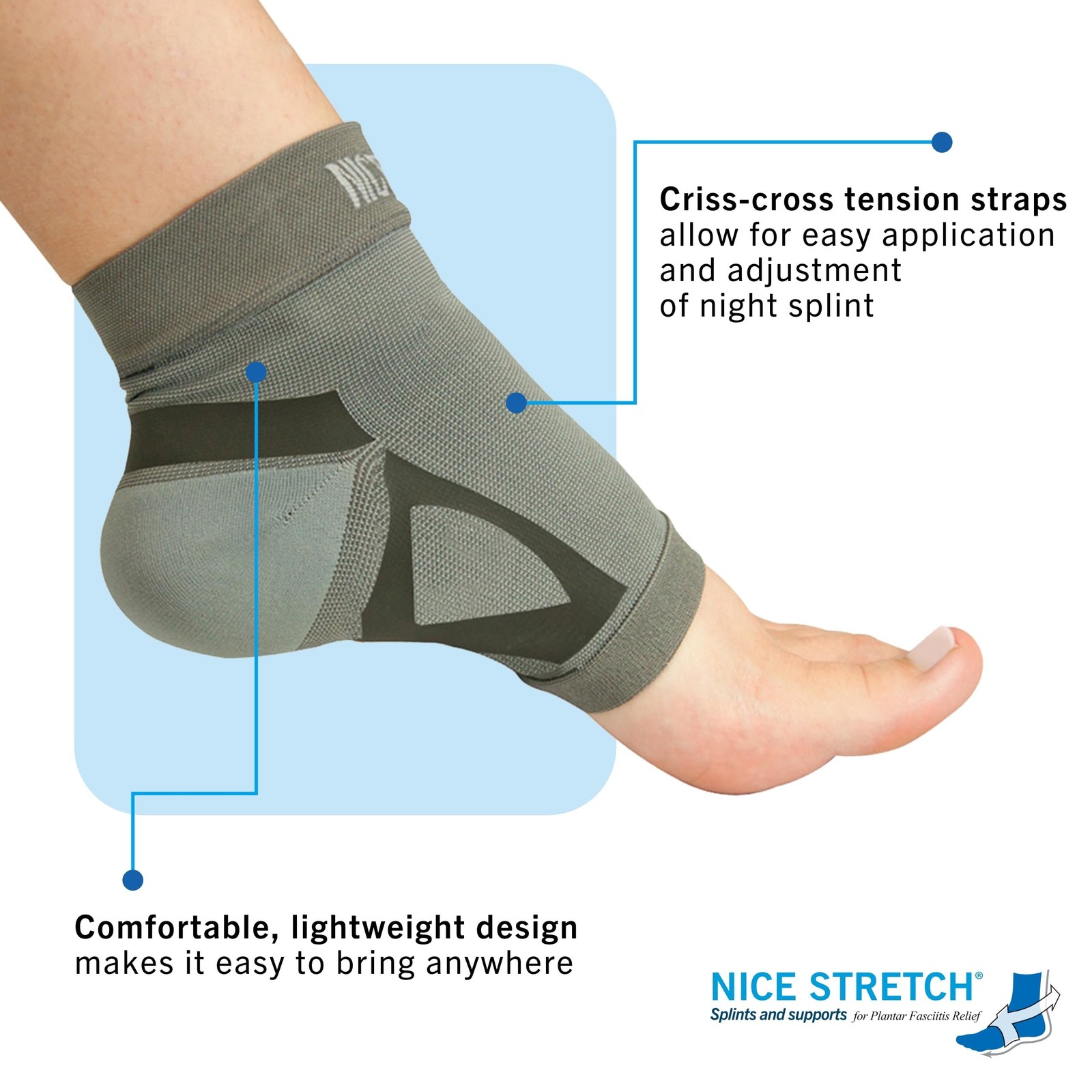 Brownmed – Nice Stretch Total Solution Plantar Fasciitis Relief Kit – Includes